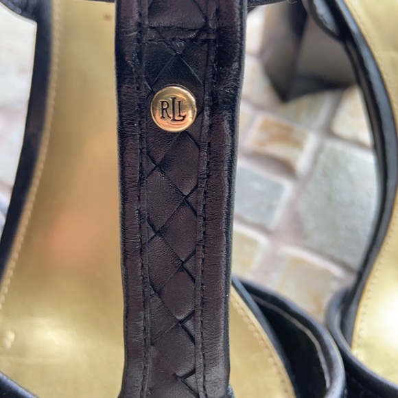 Ralph Lauren leather block heel - Picture 3 of 7